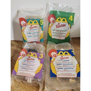 New Barbie Dolls of the World McDonald's Happy Meal Toys Vintage 1995 1996
